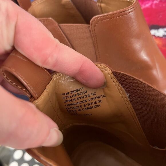 J.Crew Chelsea Boots Style BJ 254 Women's Size 8 Block Heel Brown - Picture 8 of 8